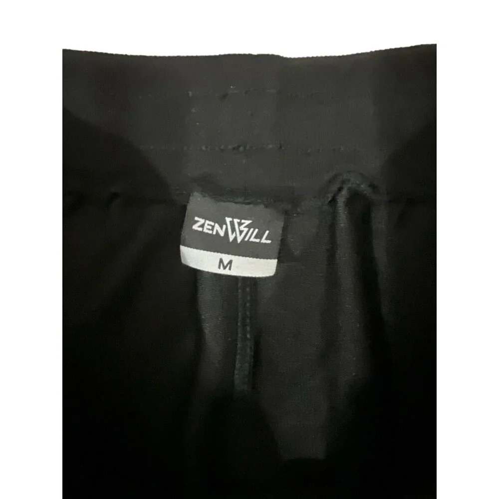 Zenwill Tapered Workout Running Pants Joggers Mens Size MEDIUM Black - Picture 4 of 7